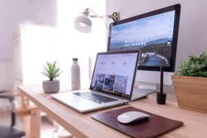 Set up a home office for better productivity